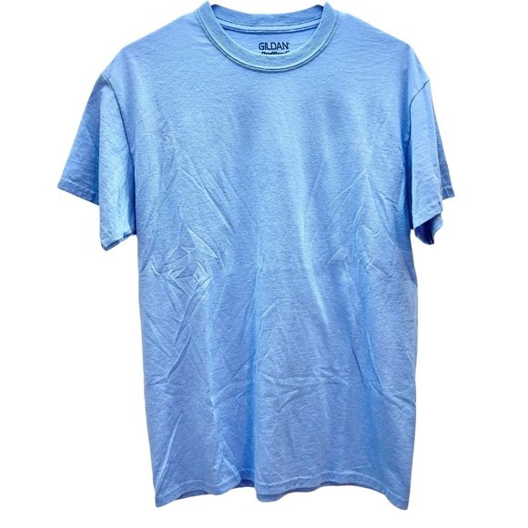 Gildan Dry Blend Medium Carolina Blue T-Shirt Short Sleeve - Picture 1 of 3